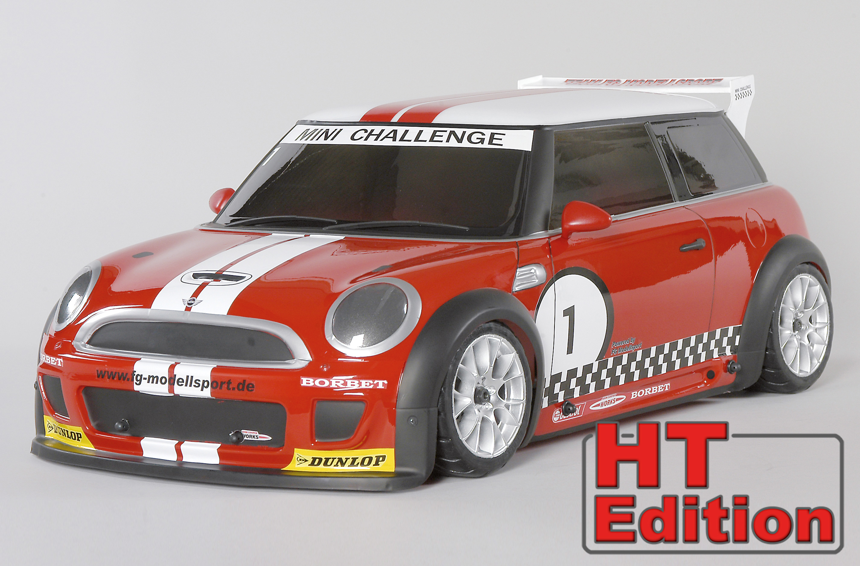 FG Sportsline 2WD-510 with Mini Cooper body shell, 23cm³ Engine HT-Edition FG Sportsline 2WD-510 with Mini Cooper body shell, 23cm³ Engine HT-Edition