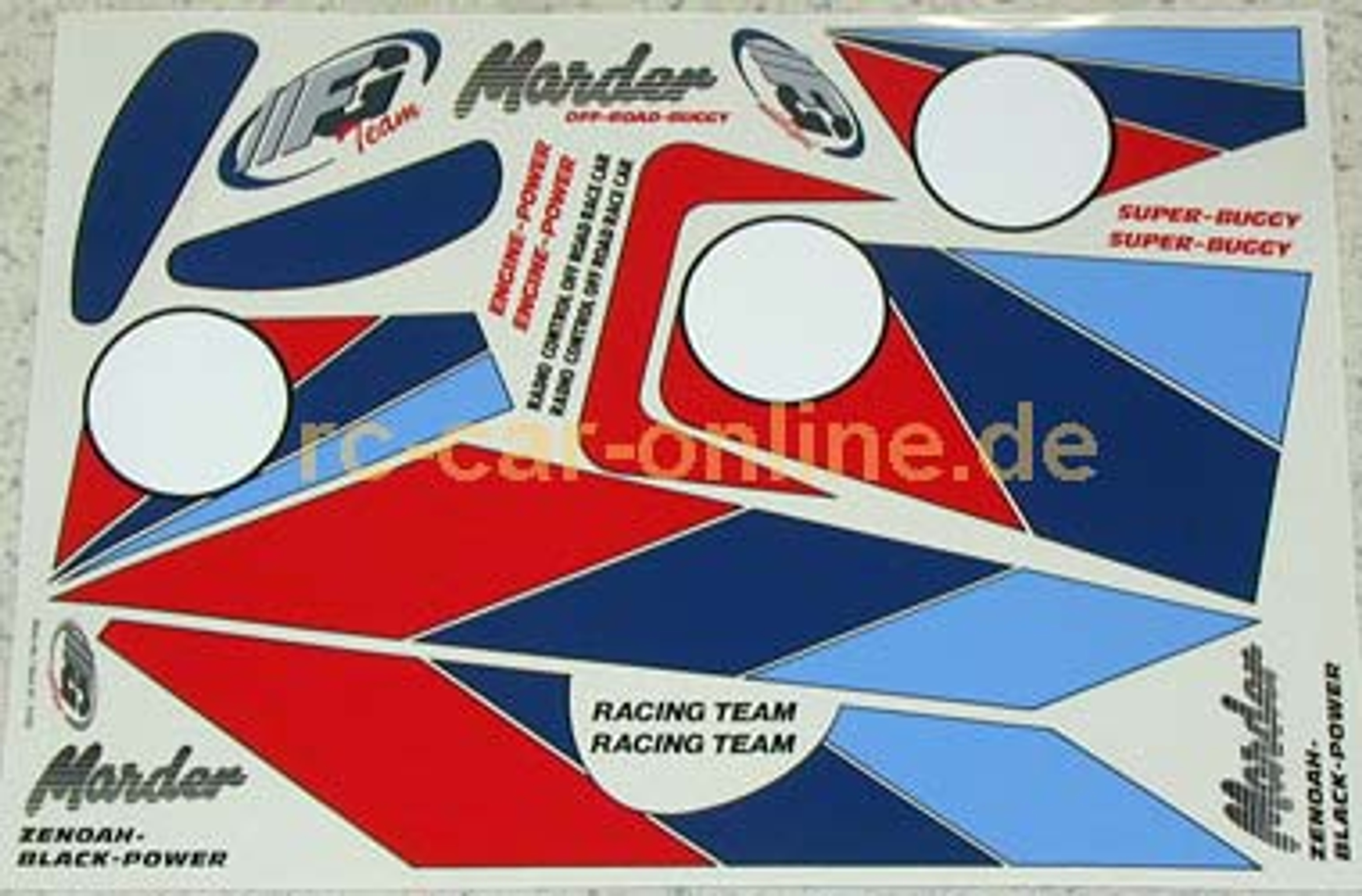 6156 FG Team-Dekorbogen Marder/Zenoah - 1St. 6156 FG Team-Dekorbogen Marder/Zenoah - 1St.