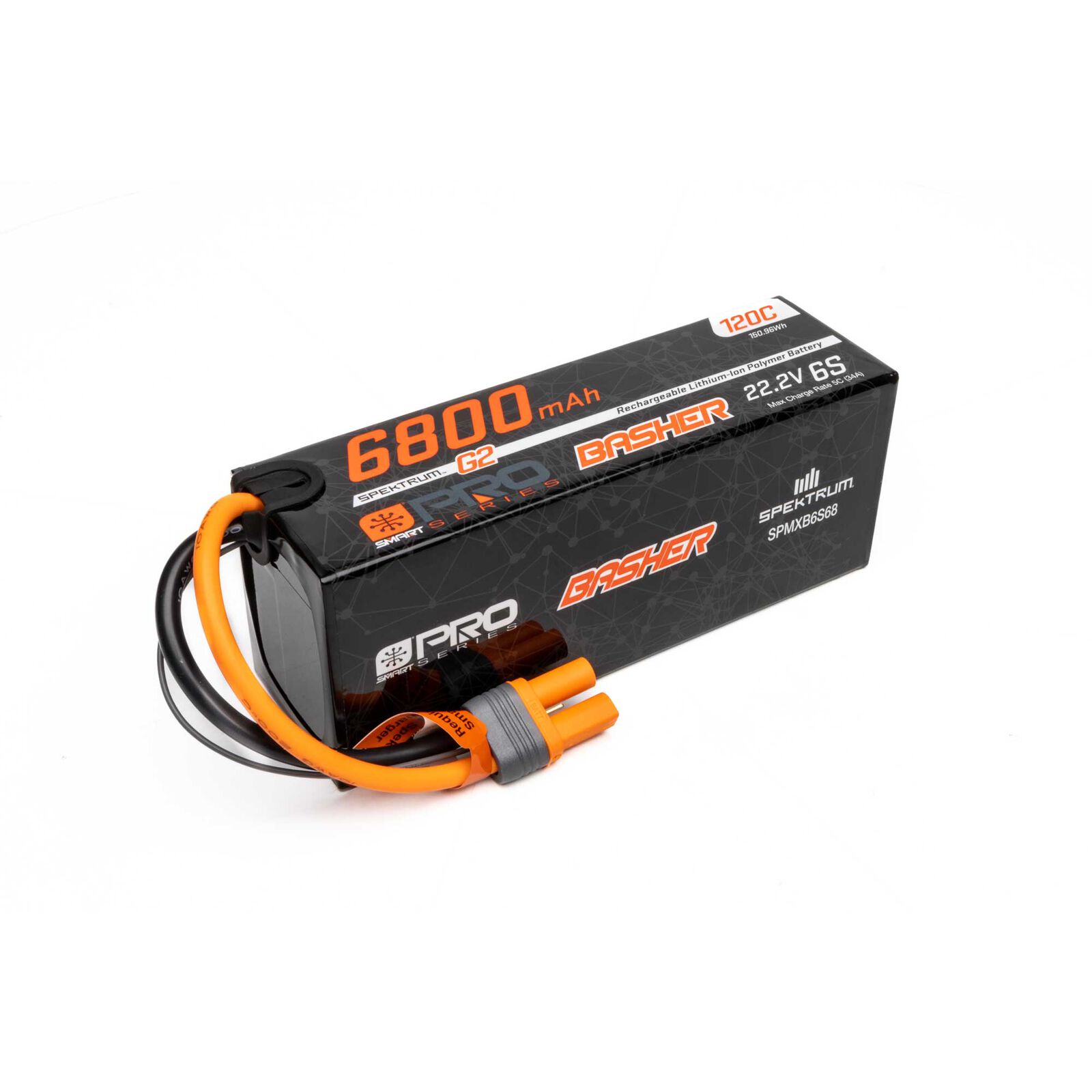 SPMXB6S68  LiPo Battery 22.2V 6800mAh 6S 120C Smart G2 Pro Basher : IC5
