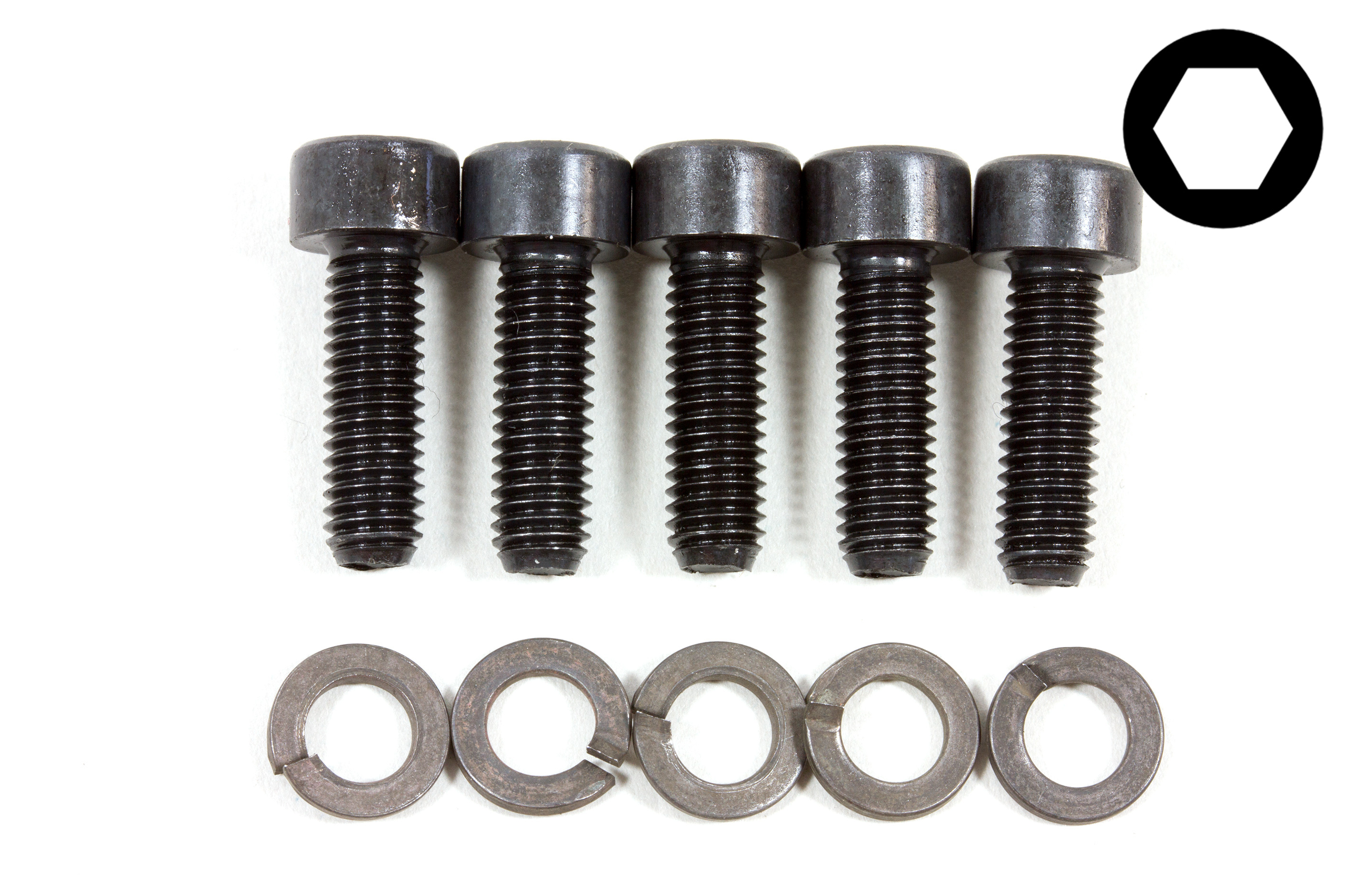 y0758 Special exhaust manifold screw set, 5 pcs.