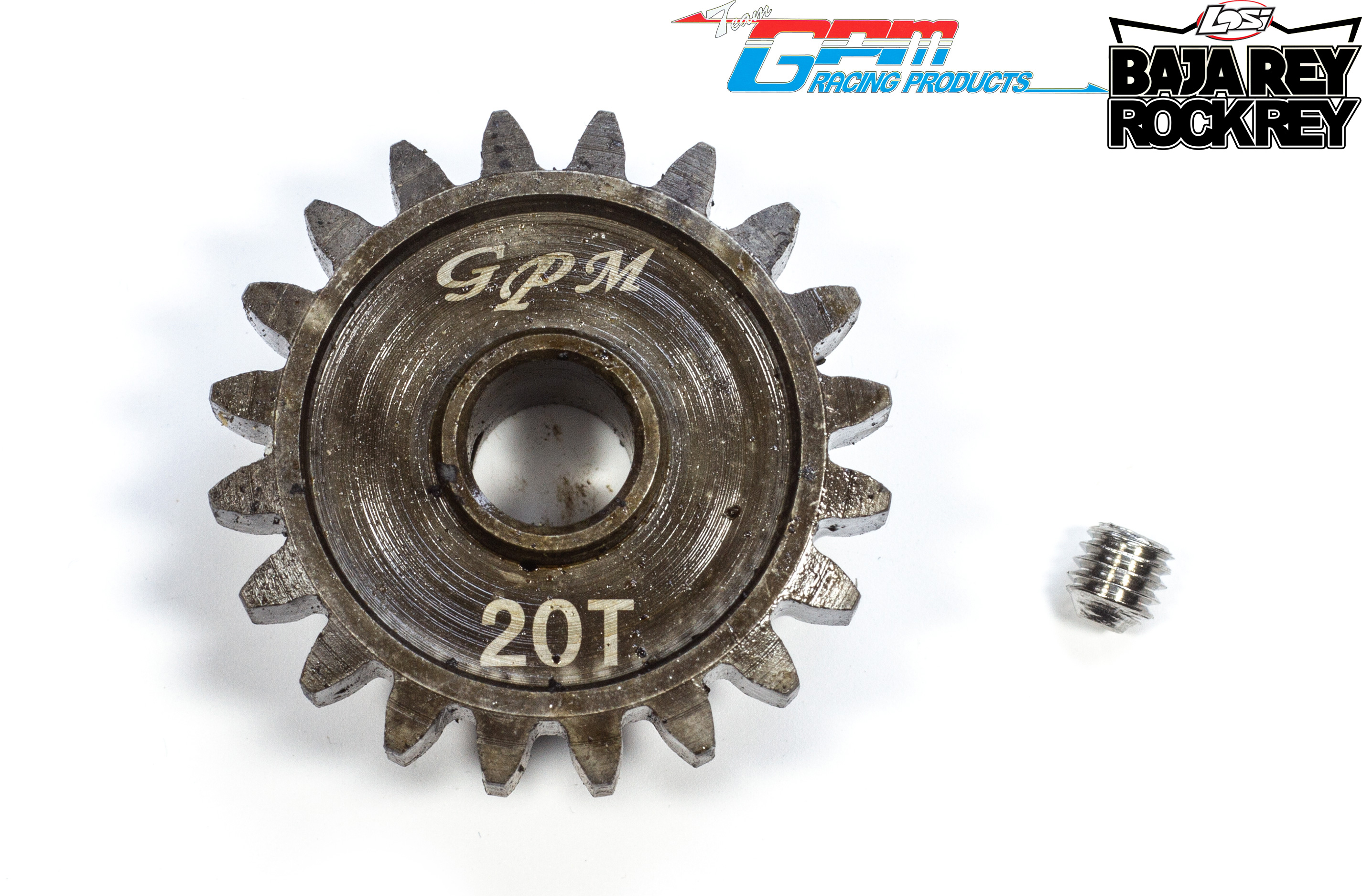 SSB020T GPM Motor pinion Super Baja Rey / 2.0 / Rock Rey, 20 teeth SSB020T GPM Motor pinion Super Baja Rey / 2.0 / Rock Rey, 20 teeth