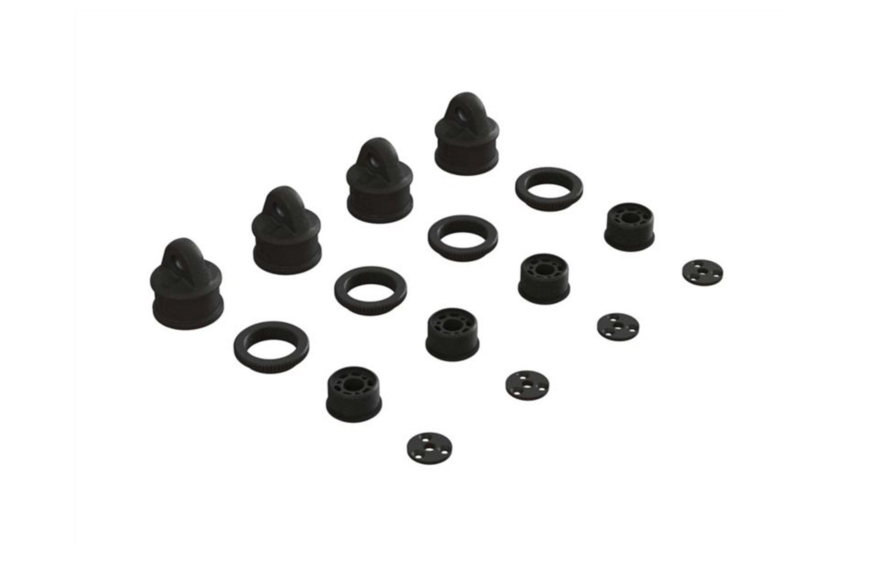 ARA330568 ARRMA Shock Cap, Collar & Cartridge Set for Kraton / Outcast 8S
