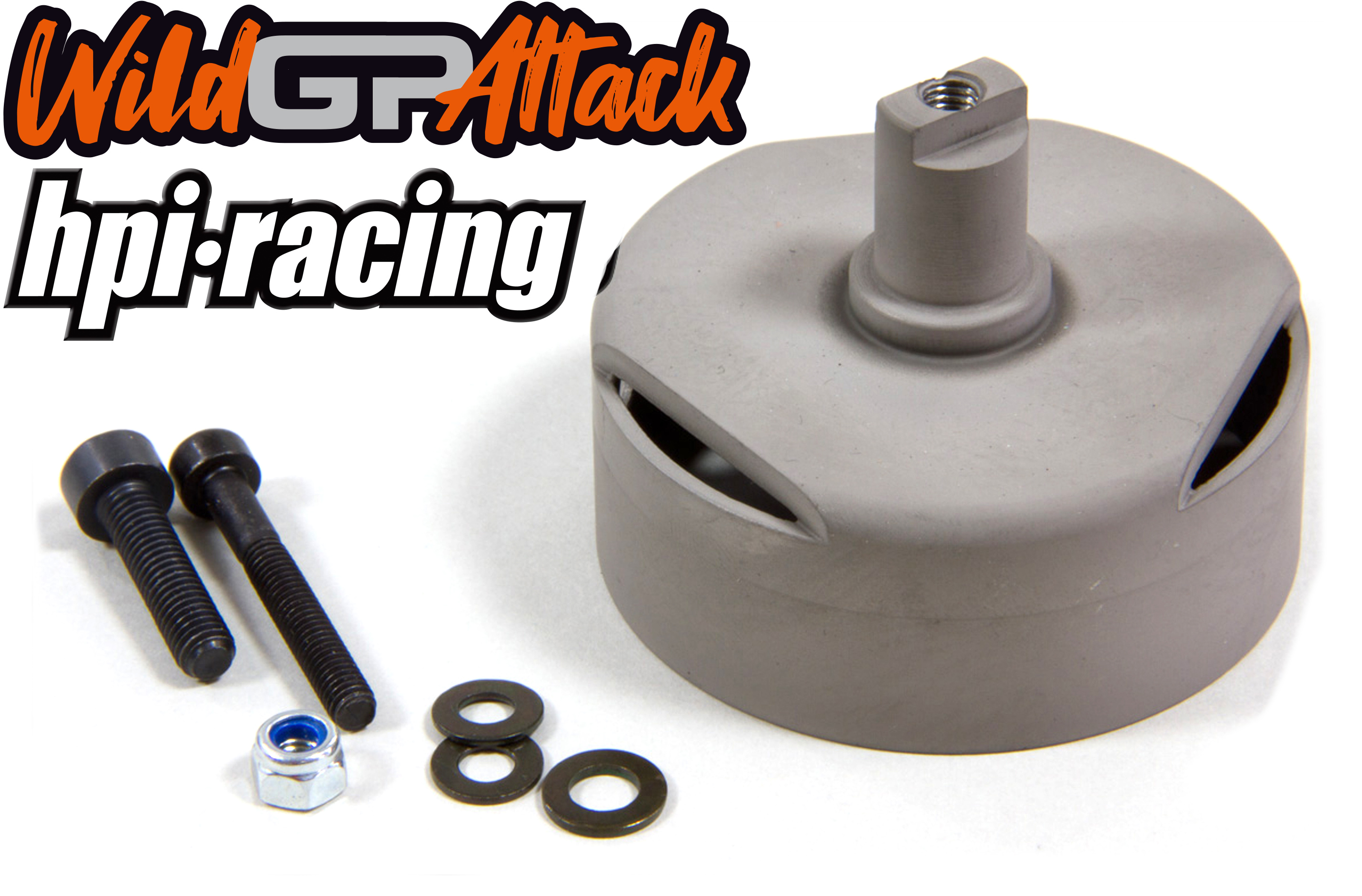 y0729 Gas-nitrited tuning clutch bell for HPI Baja, Carson Wild GP Attack models, 1 pce.