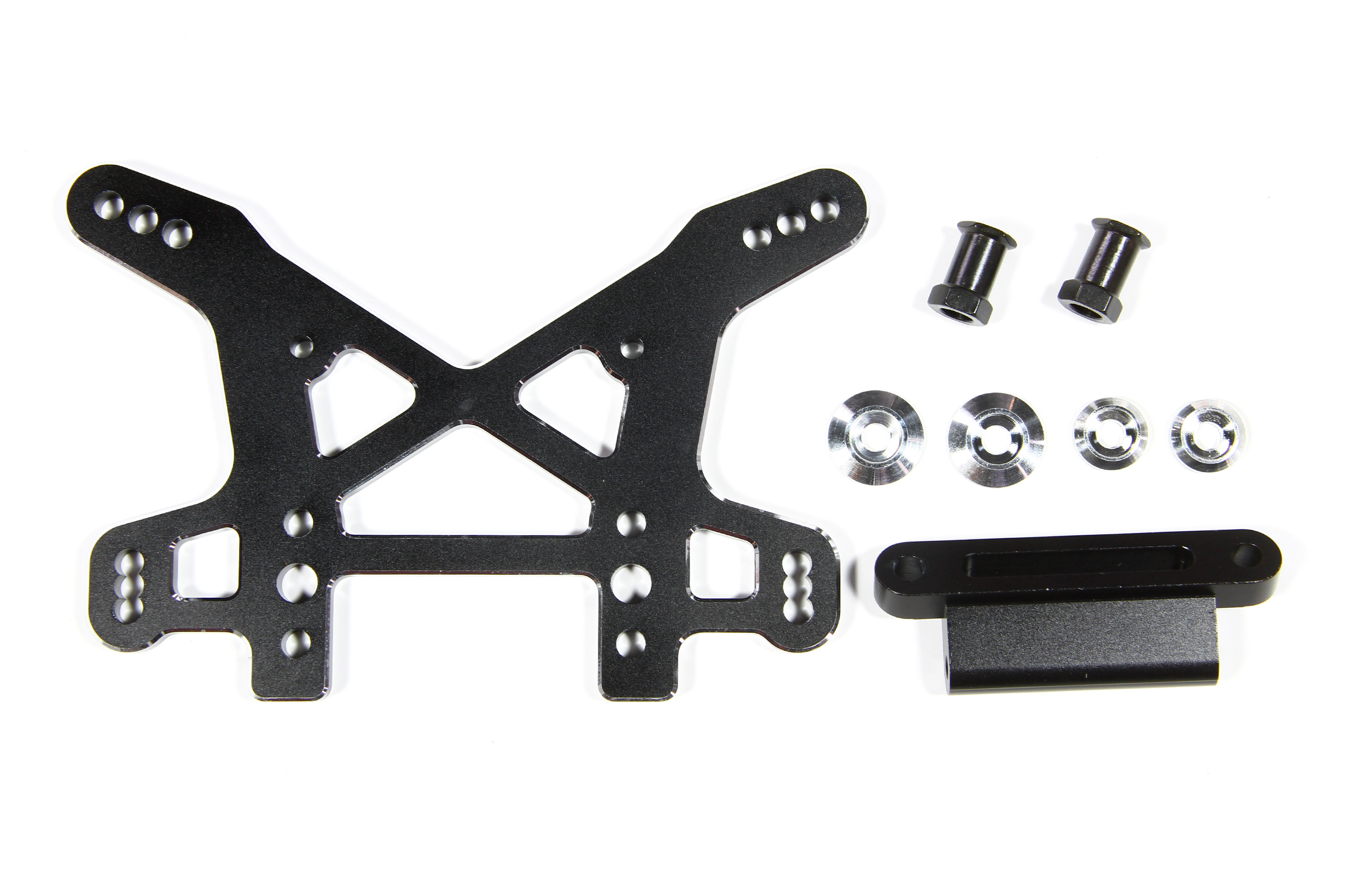 LOS354005 Losi Shock Tower, Rear, Black, Aluminum, DBXL, MTXL LOS354005 Losi Shock Tower, Rear, Black, Aluminum, DBXL, MTXL